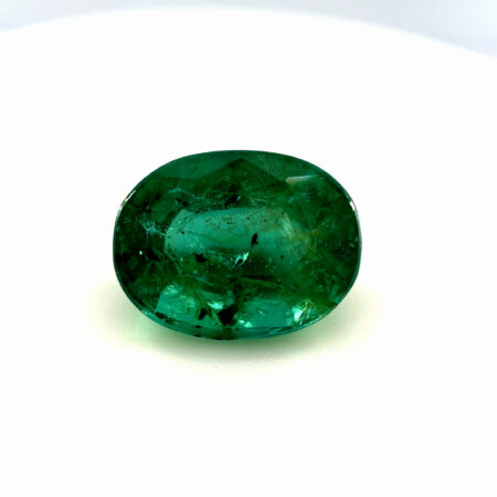 (78M) Natural Zambian Emerald – 4.66 Carats (Oval Mixed Cut) | IGI certified
