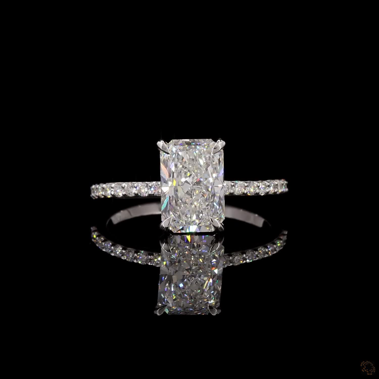(R-625153)- 1.94 CT Lab-Grown Diamond White Gold Ring - Image 2