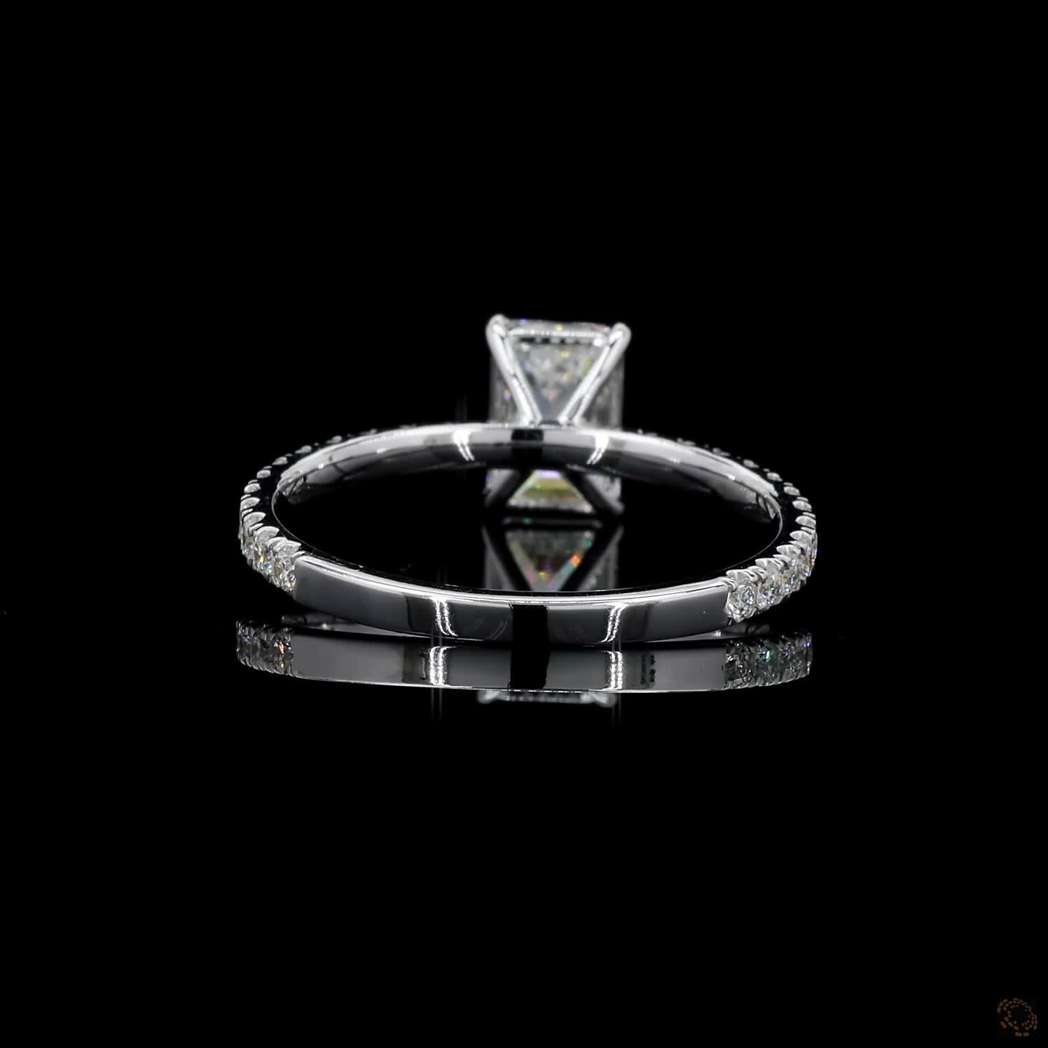 (R-496558) 1.47 CT Lab-Grown Diamond Ring – White Gold - Image 4