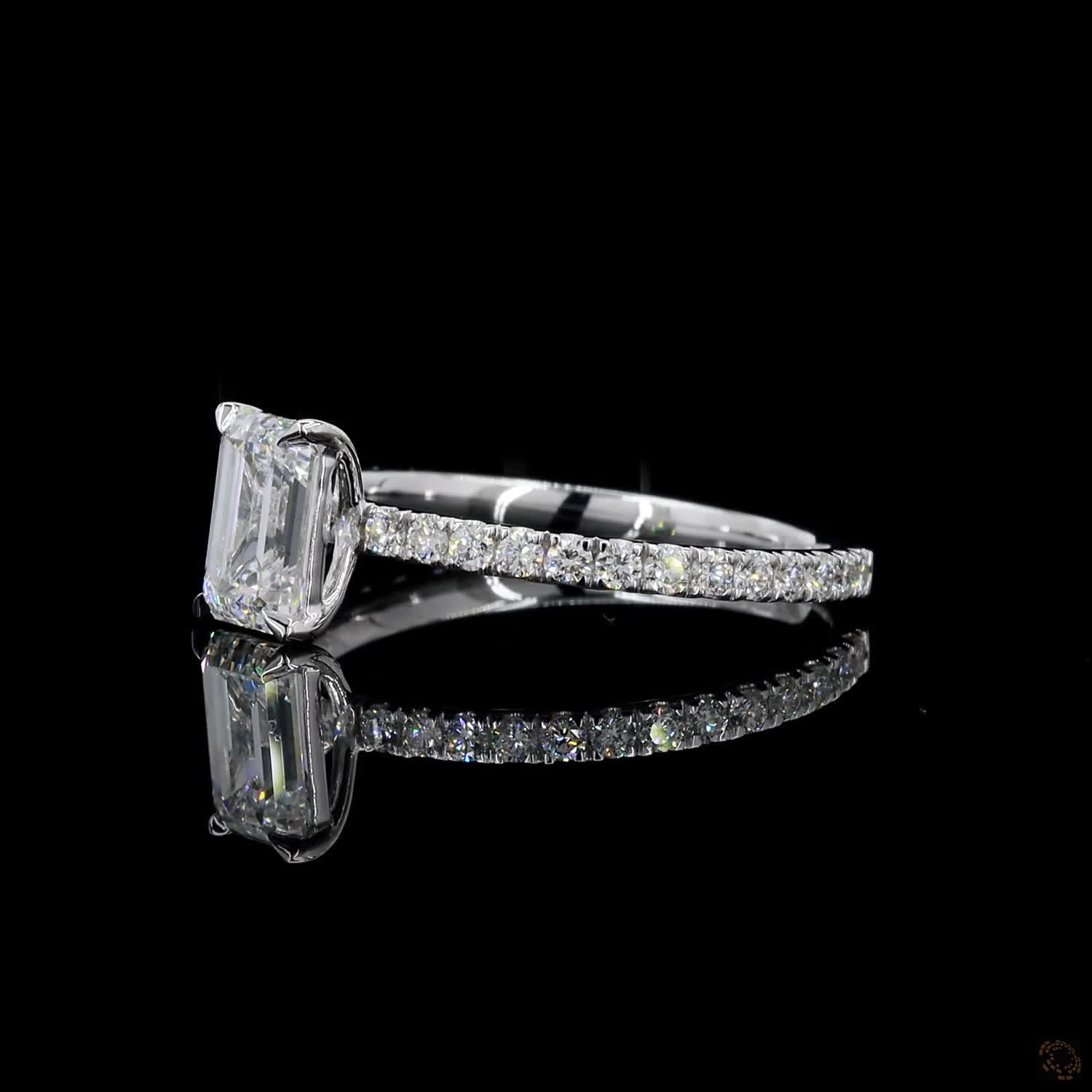 (R-496558) 1.47 CT Lab-Grown Diamond Ring – White Gold - Image 3