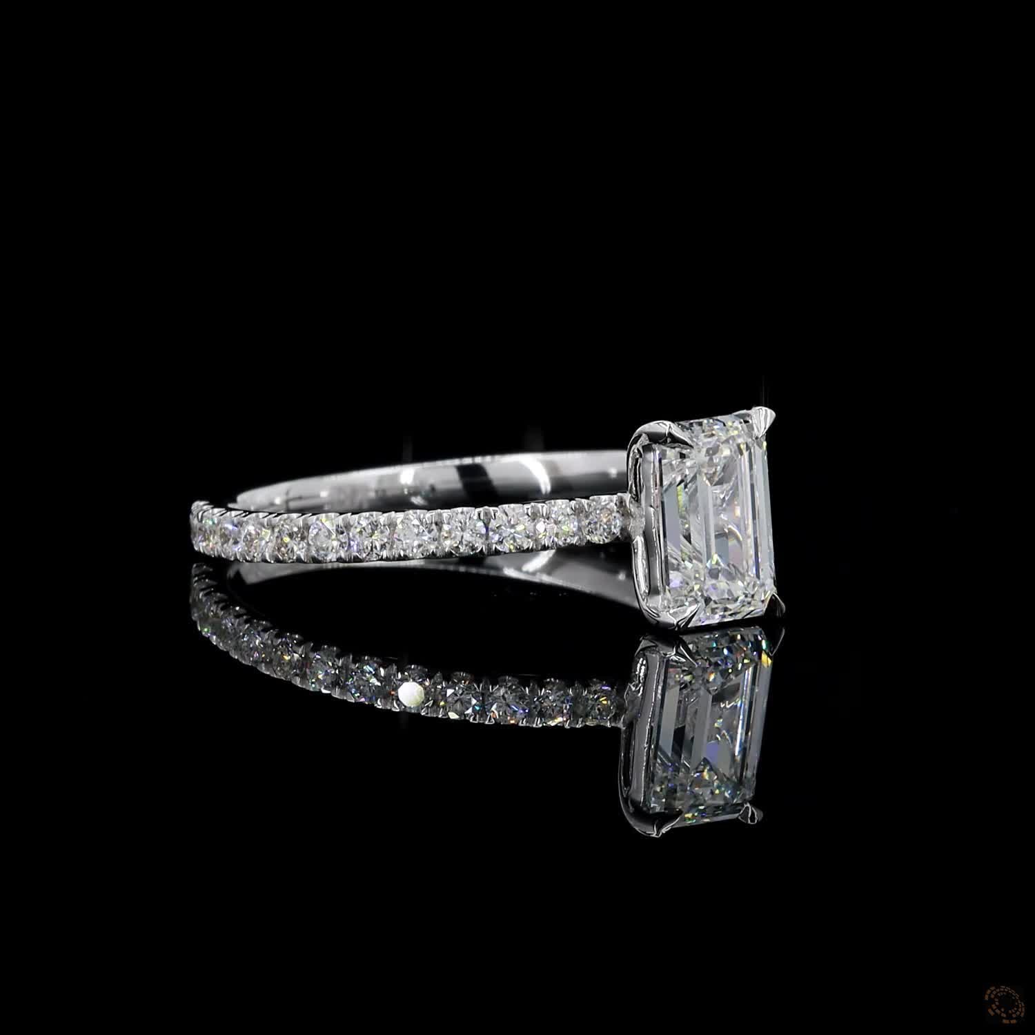 (R-496558) 1.47 CT Lab-Grown Diamond Ring – White Gold - Image 2
