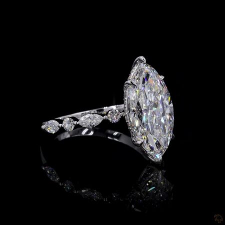 (R-826166) 3.22 CT Lab-Grown Marquise Diamond Ring – White Gold