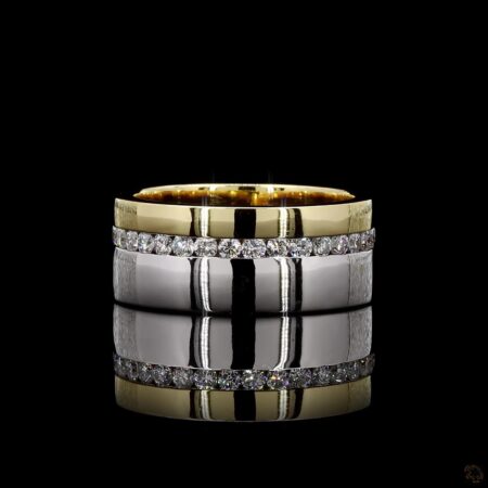 (R-353371) 0.48 CT Lab-Grown Diamond Band Ring – White Gold (11.780 grams)