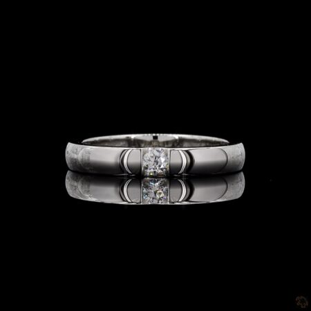 ( R-674149) 0.25 CT Lab-Grown Princess-Cut Diamond Ring – Platinum (950) | 3.527 g