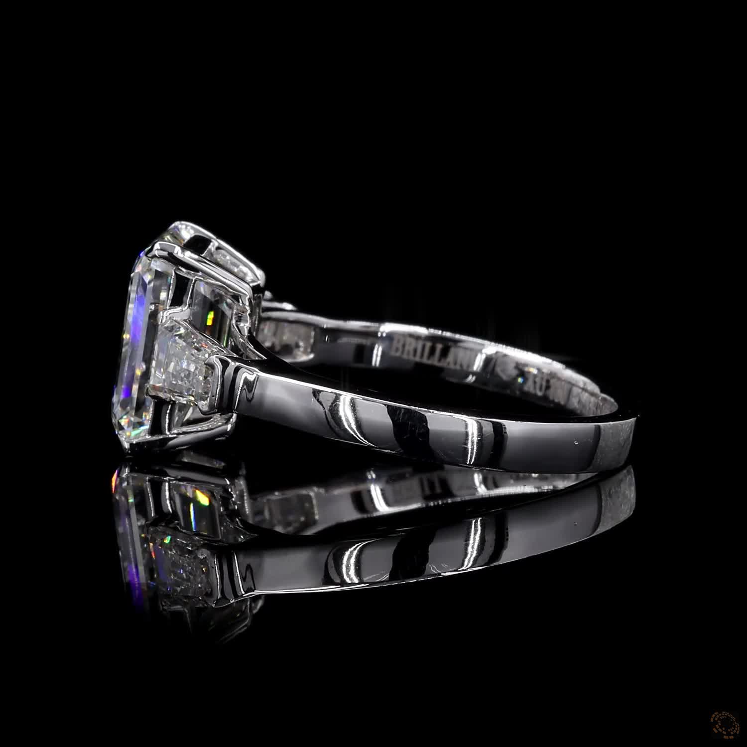 (R-348879) 4.163g 18K White Gold | 1.83 CT Center and 0.33 CT Side Lab-Grown Diamond Ring - Image 4