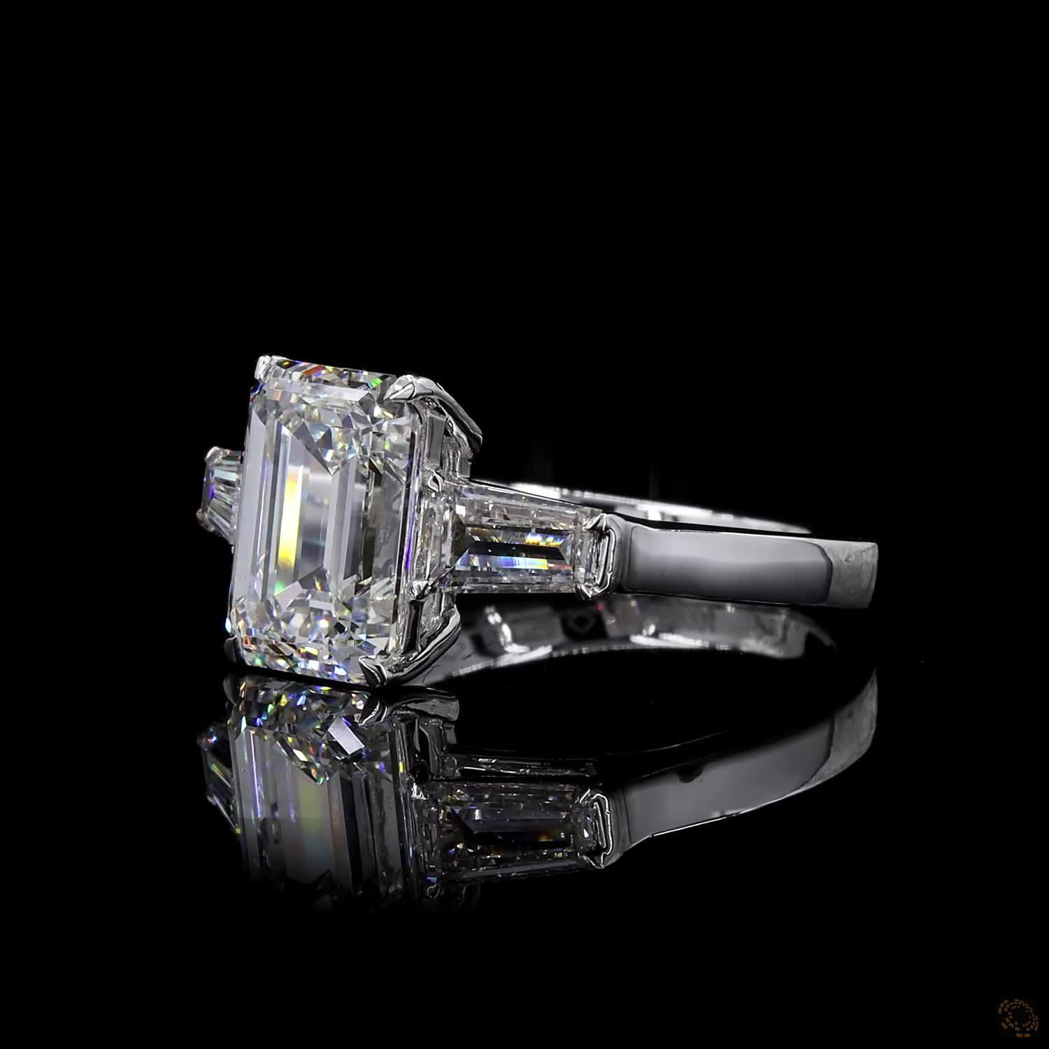 (R-348879) 4.163g 18K White Gold | 1.83 CT Center and 0.33 CT Side Lab-Grown Diamond Ring - Image 2