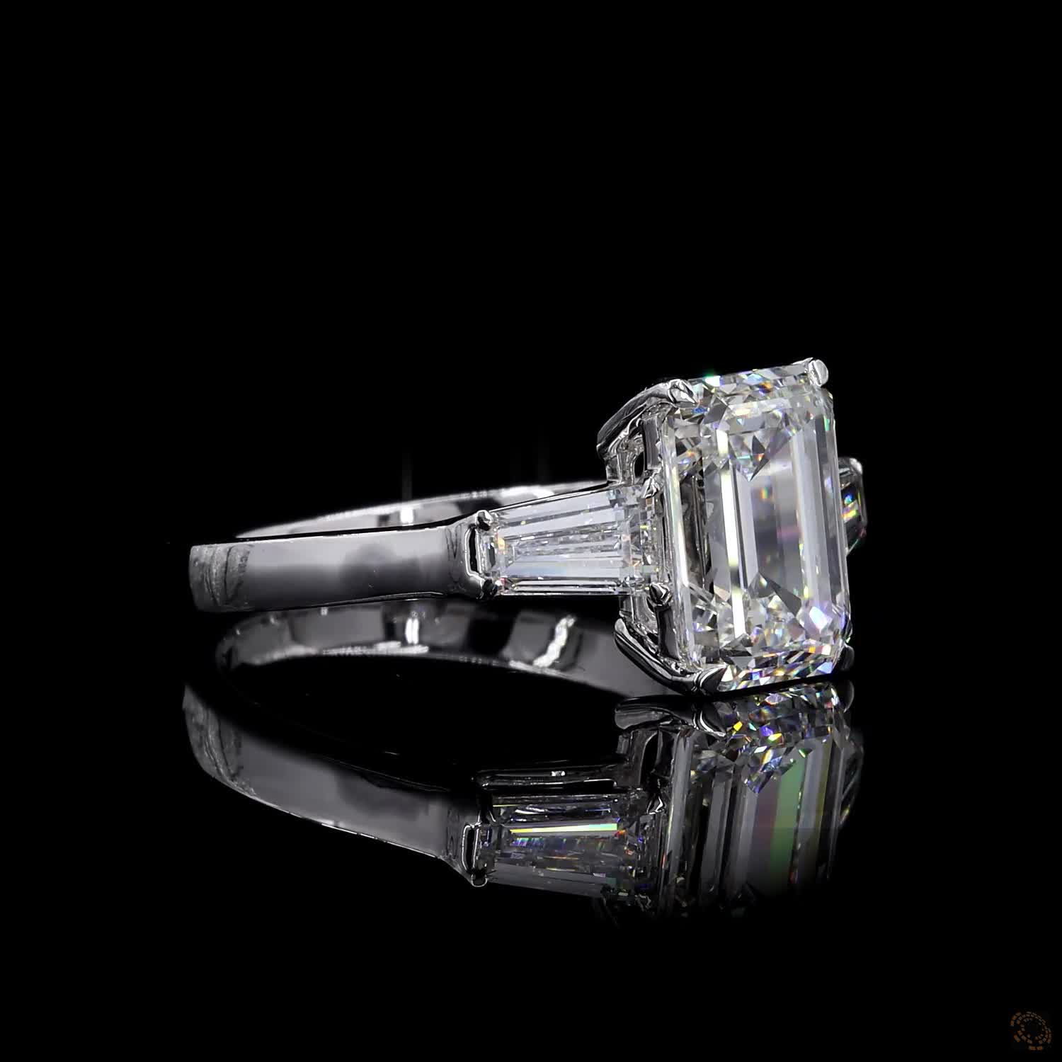 (R-348879) 4.163g 18K White Gold | 1.83 CT Center and 0.33 CT Side Lab-Grown Diamond Ring - Image 3