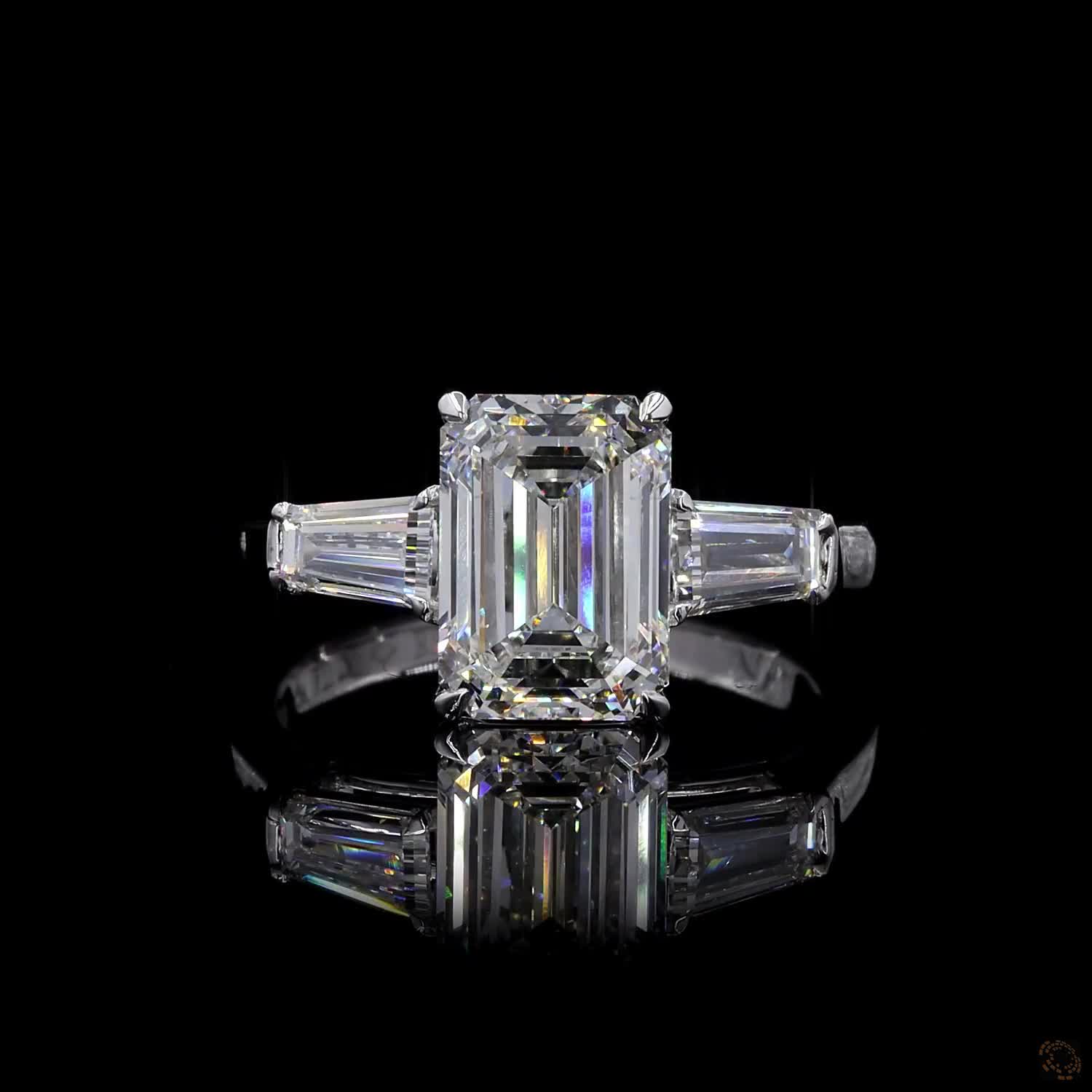 (R-348879) 4.163g 18K White Gold | 1.83 CT Center and 0.33 CT Side Lab-Grown Diamond Ring
