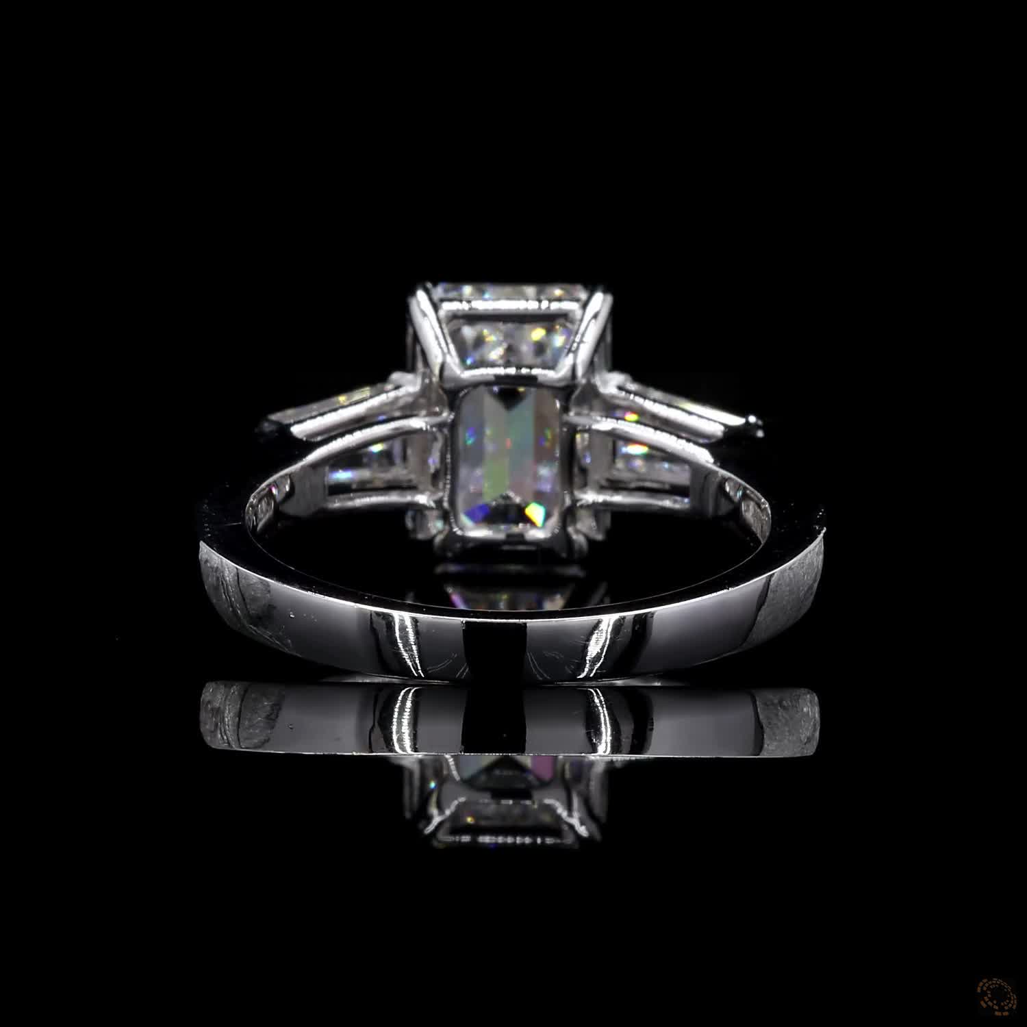 (R-348879) 4.163g 18K White Gold | 1.83 CT Center and 0.33 CT Side Lab-Grown Diamond Ring - Image 7