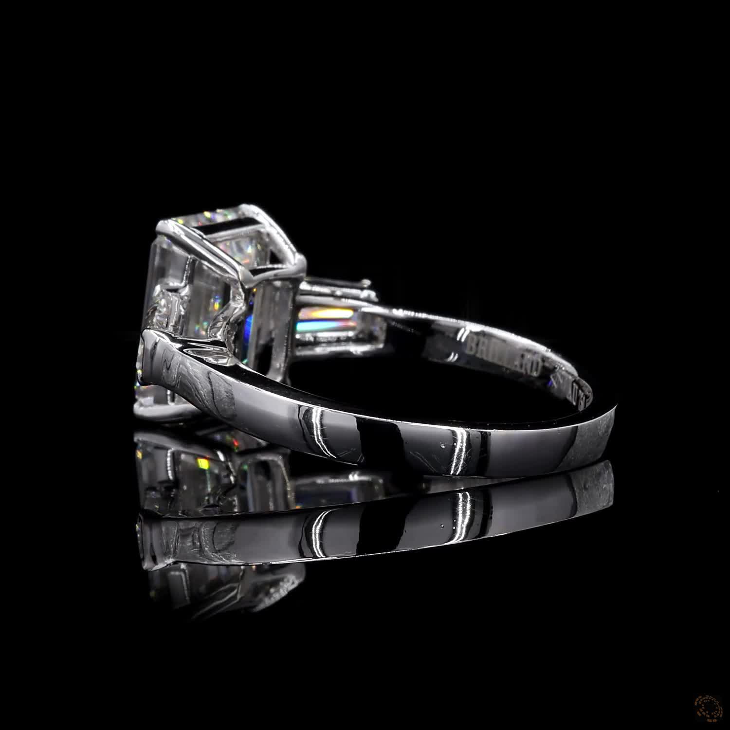 (R-348879) 4.163g 18K White Gold | 1.83 CT Center and 0.33 CT Side Lab-Grown Diamond Ring - Image 8