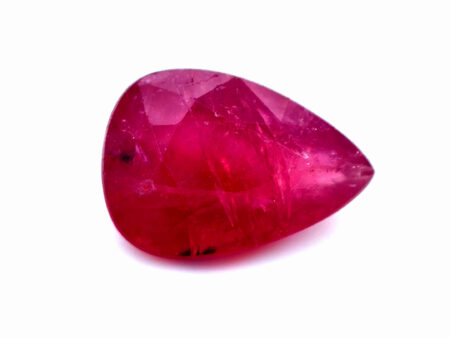 (24W) 3.32 CT Pear Natural Corundum – Pear Mixed Cut | IGI certified