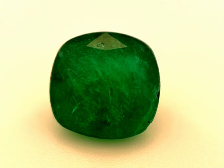 (1 WG) 3.15 CT Cushion Mixed Cut | Natural Zambian Emerald | Loose Stone | IGI certified