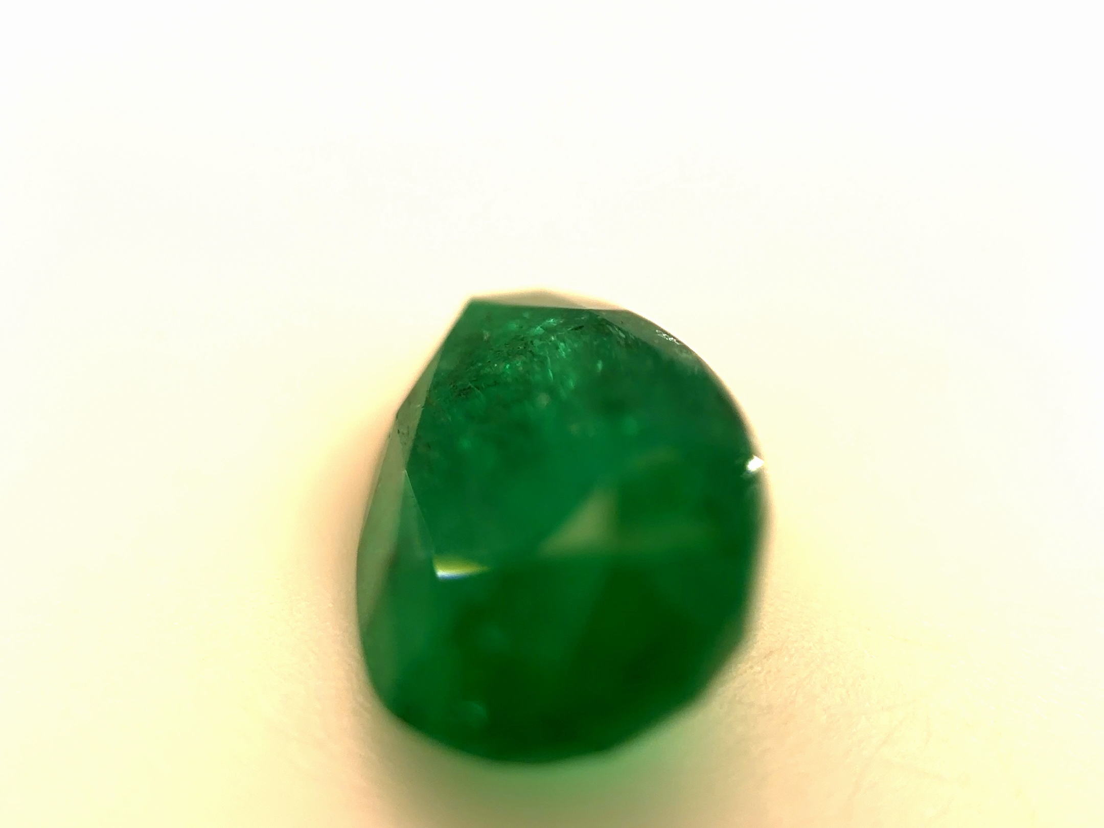 (41 WG) 4.03 CT Pear Mixed Cut | Natural Zambian Emerald | Loose Stone | IGI certified - Image 2