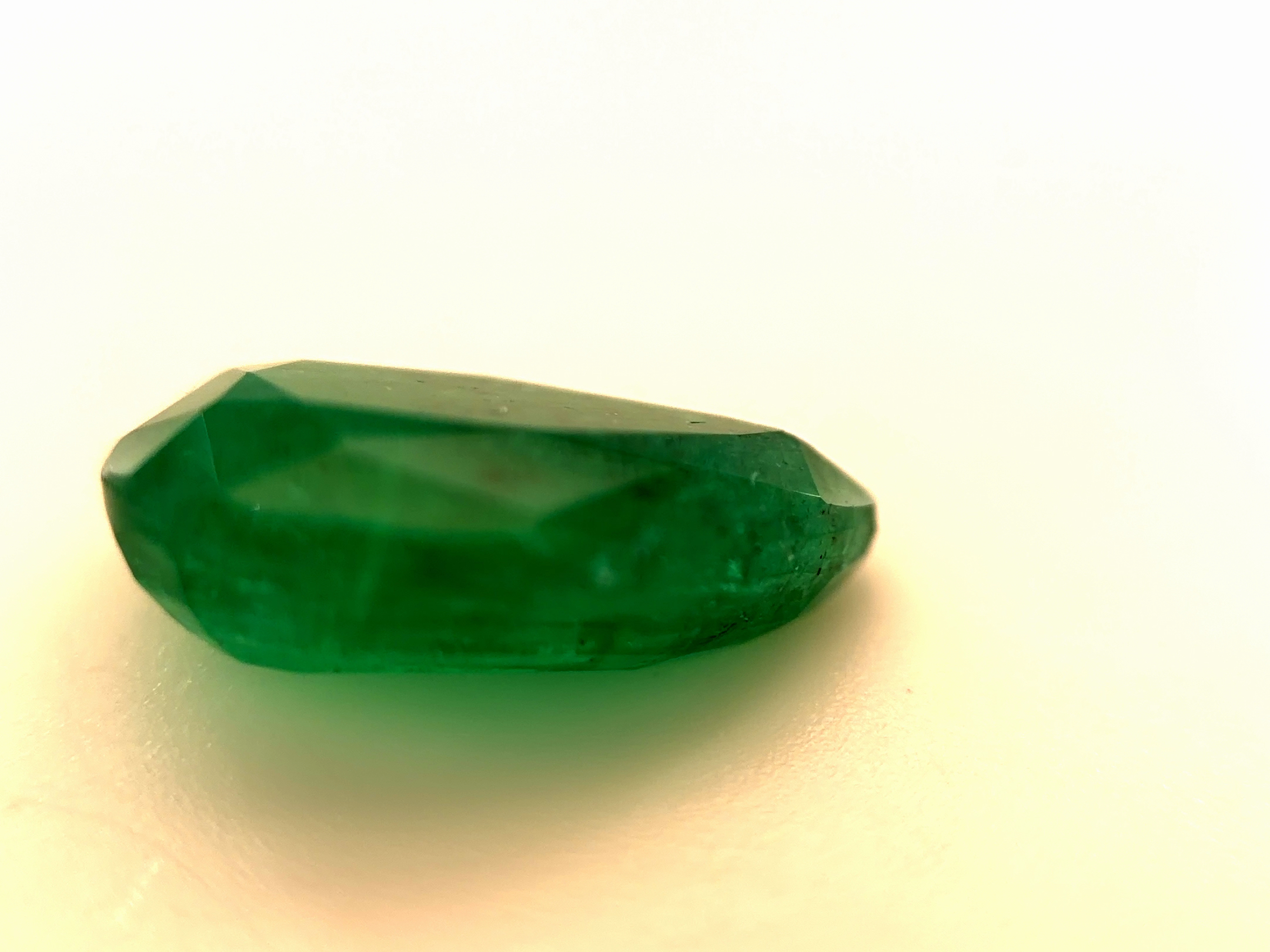 (41 WG) 4.03 CT Pear Mixed Cut | Natural Zambian Emerald | Loose Stone | IGI certified - Image 3