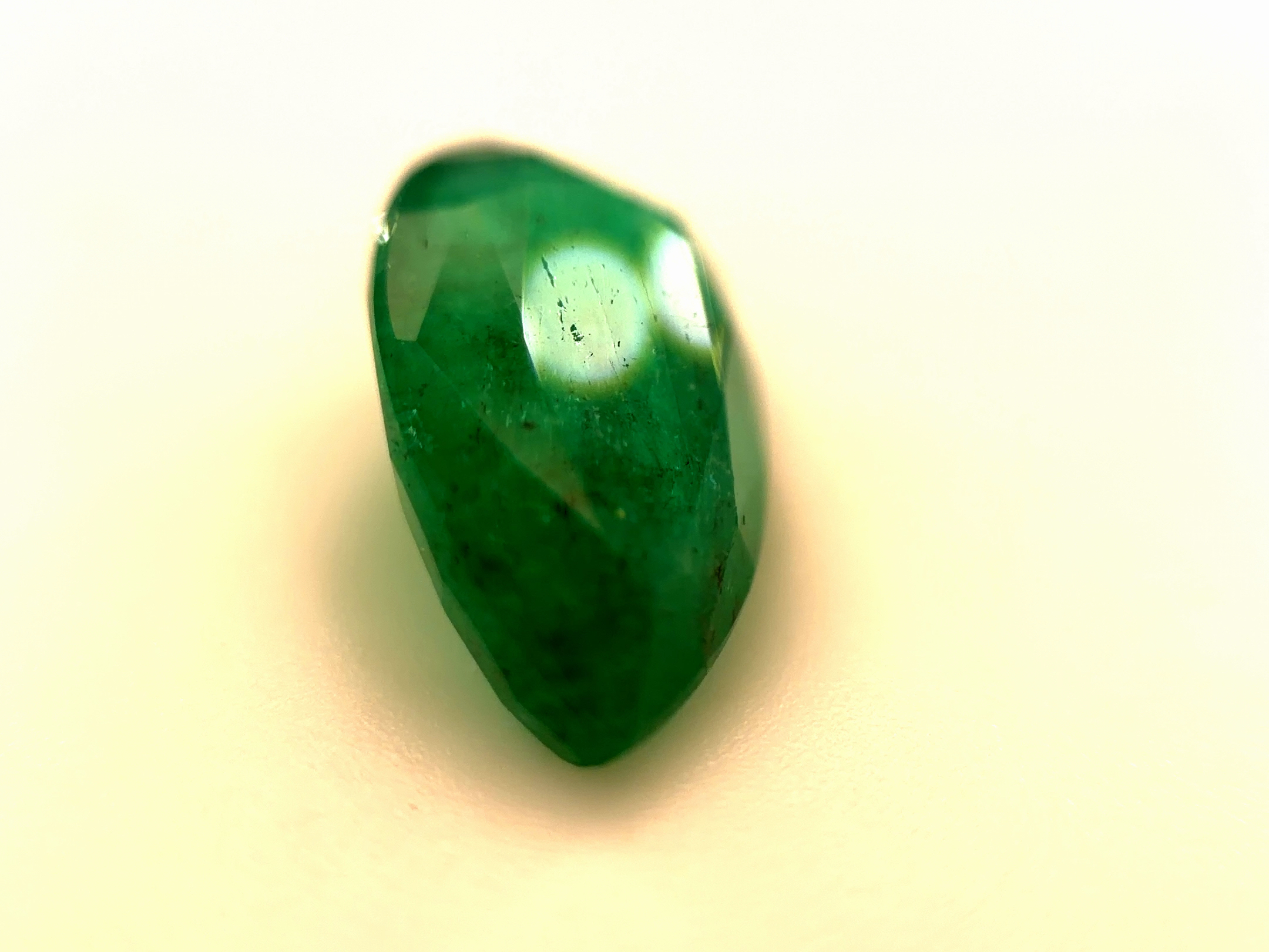 (41 WG) 4.03 CT Pear Mixed Cut | Natural Zambian Emerald | Loose Stone | IGI certified - Image 4