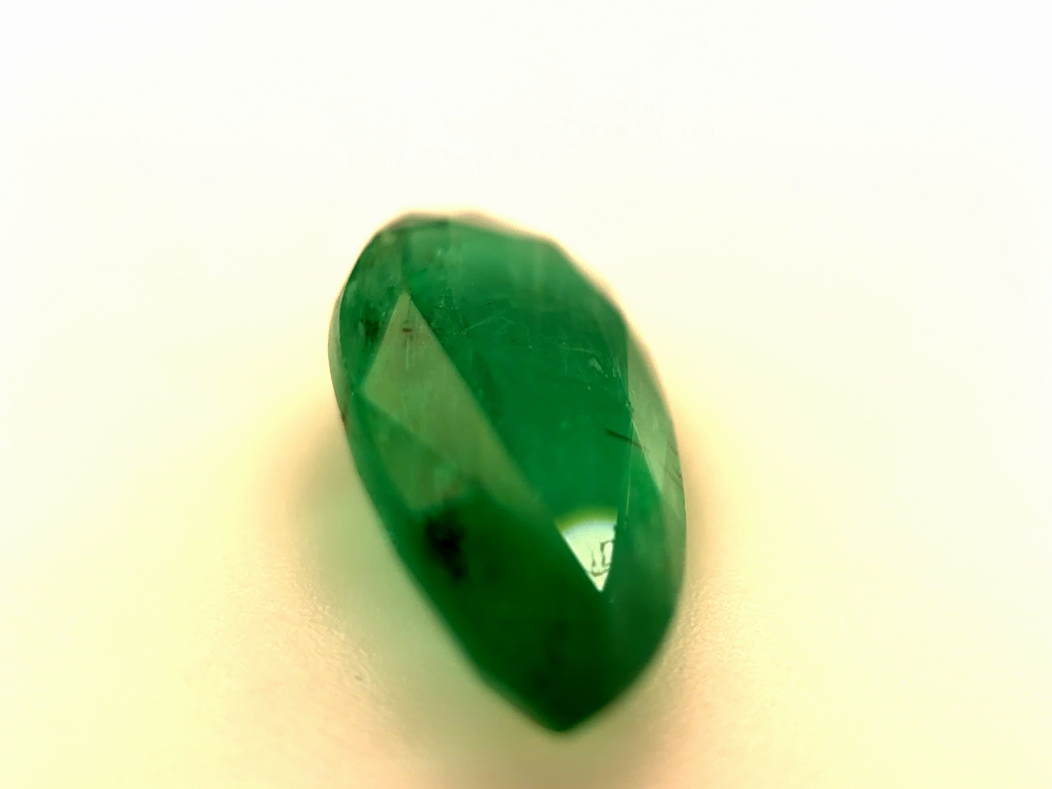 (42 WG) 3.95 CT Pear Mixed Cut | Natural Zambian Emerald | Loose Stone | IGI certified - Image 4